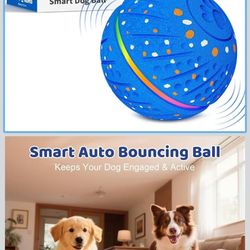 nteractive Dog Toys Dog Ball - Smart Moving Bouncing Dogs Ball with RGB Lights, E-TPU Material, 3 Play Modes Automatic Rolling Balls Toy for Small Med