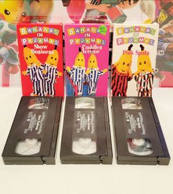 Retro Bananas In Pajamas 1996 VHS Kids TV Show Set