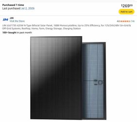425W N-Type Bifacial Solar Panel, 16BB Monocrystalline, Up to 25% Efficiency, for 12V/24V/48V On-Grid & Off-Grid Systems, Rooftop, Home, Farm, Energy 