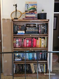 Matching Pair of Antique Oak Barrister Bookcases – Leaded Glass – Restoration Opportunity