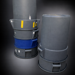 Heavy Duty Commercial Trash Cans / Utility Bins – Slightly Used (9 Available)