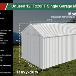KJ Model K-1220 Metal Shed Unused Still in Box
