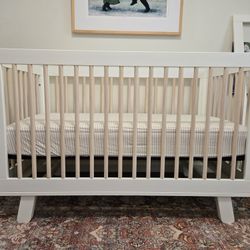 Babyletto Hudson Convertible Crib & My Green Mattress Emily Organic Crib Mattress