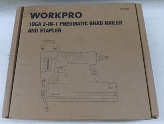 Work pro 18GA 2-1 Pneumatic Brad Nailer & Stapler
