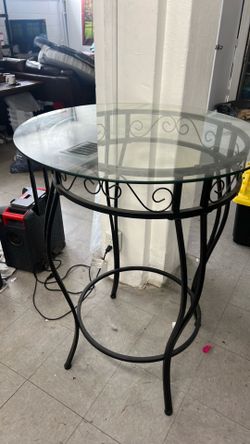 Tall Glass small table