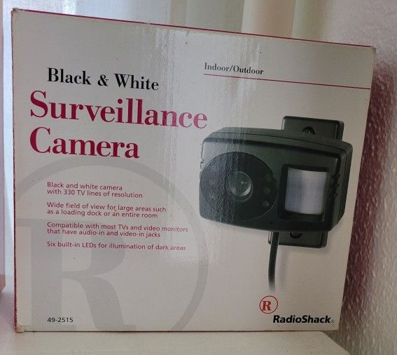 Radio Shack Black & White Surveillance Camera