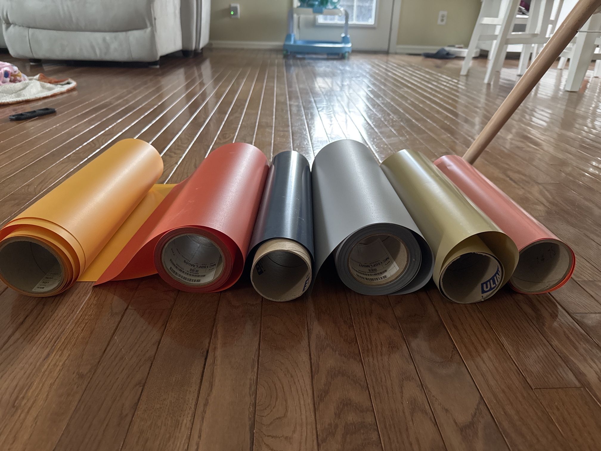 Stahls 15” CAD cut Heat Transfer Vinyl. 