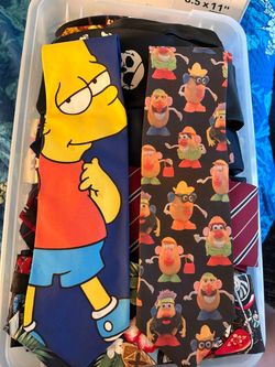 Cartoon neck ties