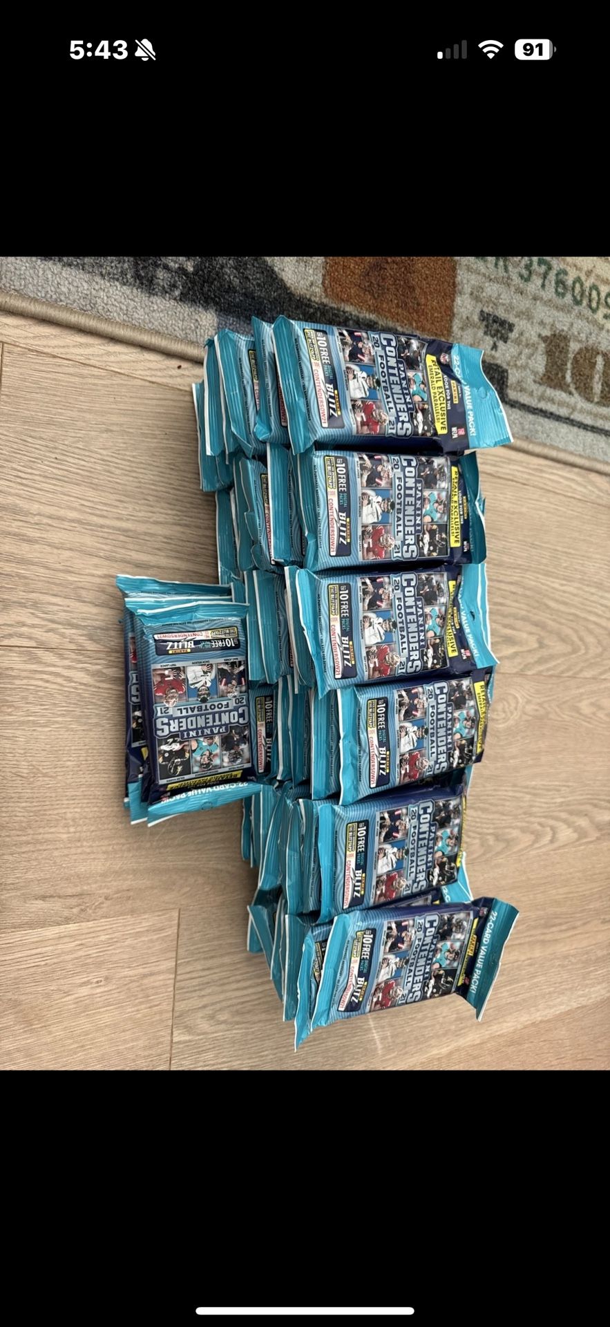 2021 Panini Contenders Football Cello Packs