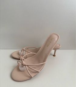 Nude kitten heel sandals-new