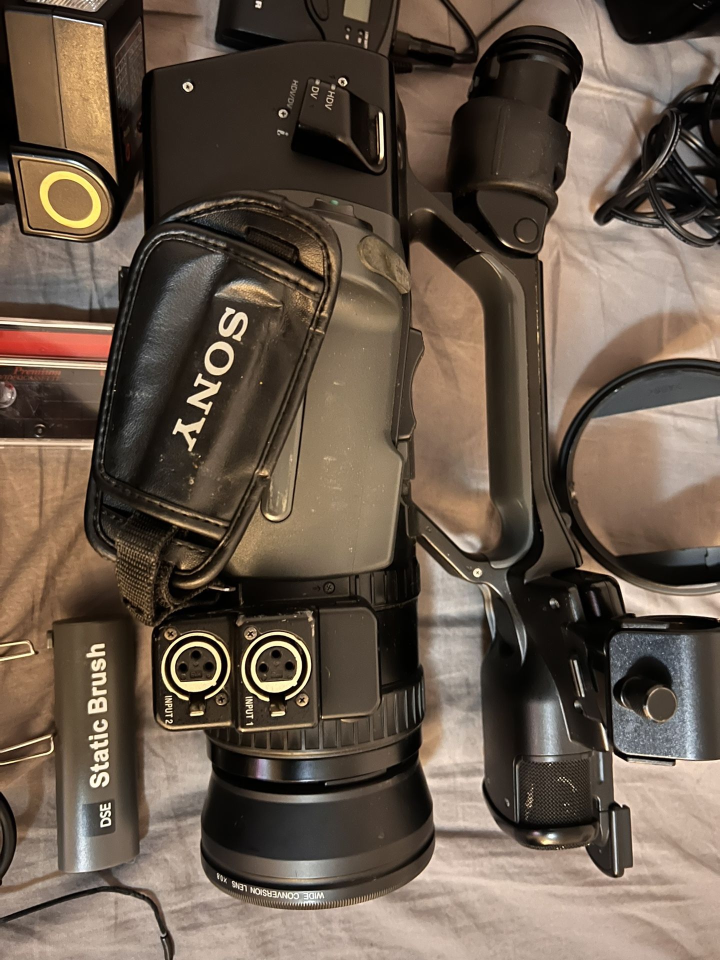 2 Big Cameras W/ Media Bag