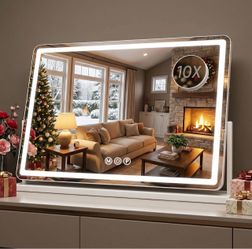 Antok Vanity Mirror with Lights, 33"X23"