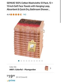 Washcloths 12-Pack