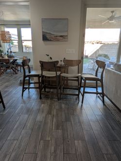 Countertop stools with backrest