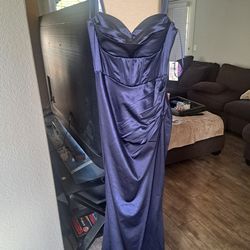 Windsor Dress Navy Blue Brand New W/ Necklace & Earring  Set - Brand New