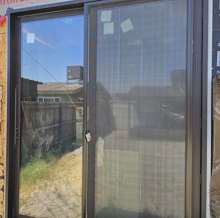 Black Slider Door