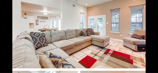 Beige Sectional Sofa Couch