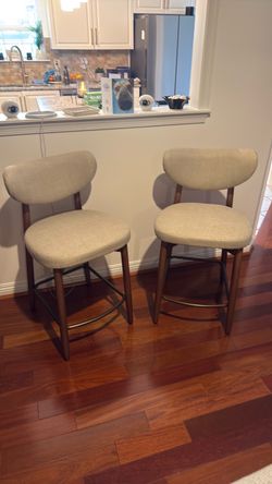 Set of Wooden Bar Stools