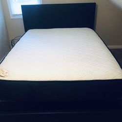 Mattress+box+bed frame Queen size 11”thick box 9” brand new WE Finance we deliver 
