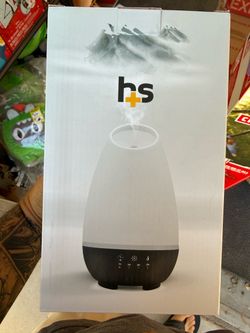 HealthSmart 500mL Essential Oil Diffuser & Cool Mist Humidifier for Room with Timer & Mood Lights