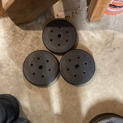 Three 10 Lb Weights 