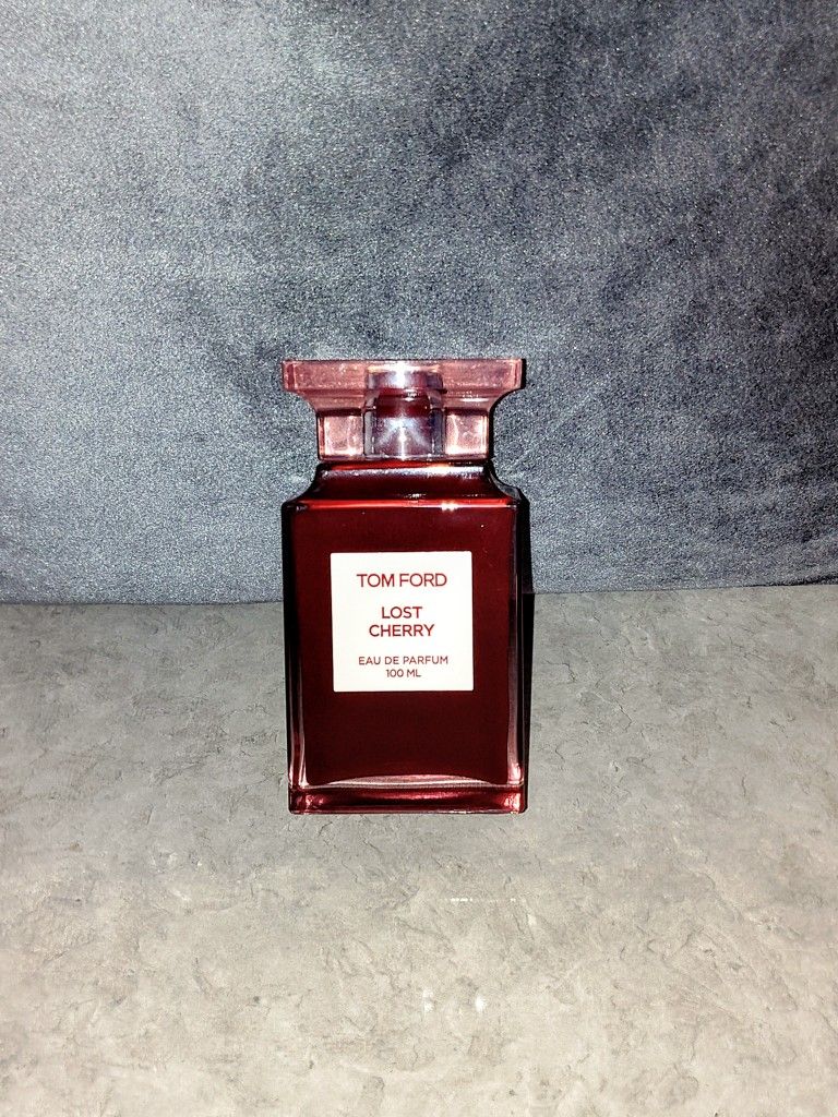 TOM FORD "LOST CHERRY" EAU DE PARFUM 100mL DESIGNER LUXURY PERFUME 50% FULL 50mL REMAINING. $600 RETAIL.
