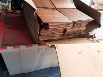 Vintage 7 Finger Oak Parquet Wood Flooring Tiles