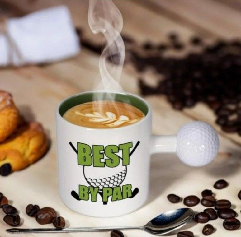 GOLF MUG WITH REAL GOLF BALL