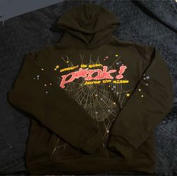 Sp5der Pink Graphic Hoodie