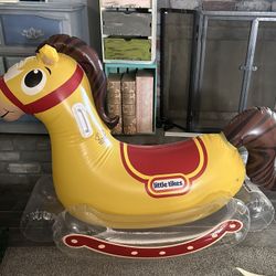 Blow Up Rocking Horse