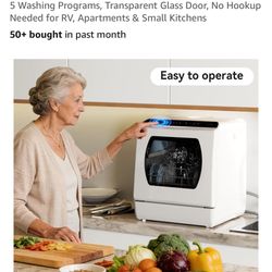 Hermitlux Countertop Dishwasher — Compact, Great for Apartments