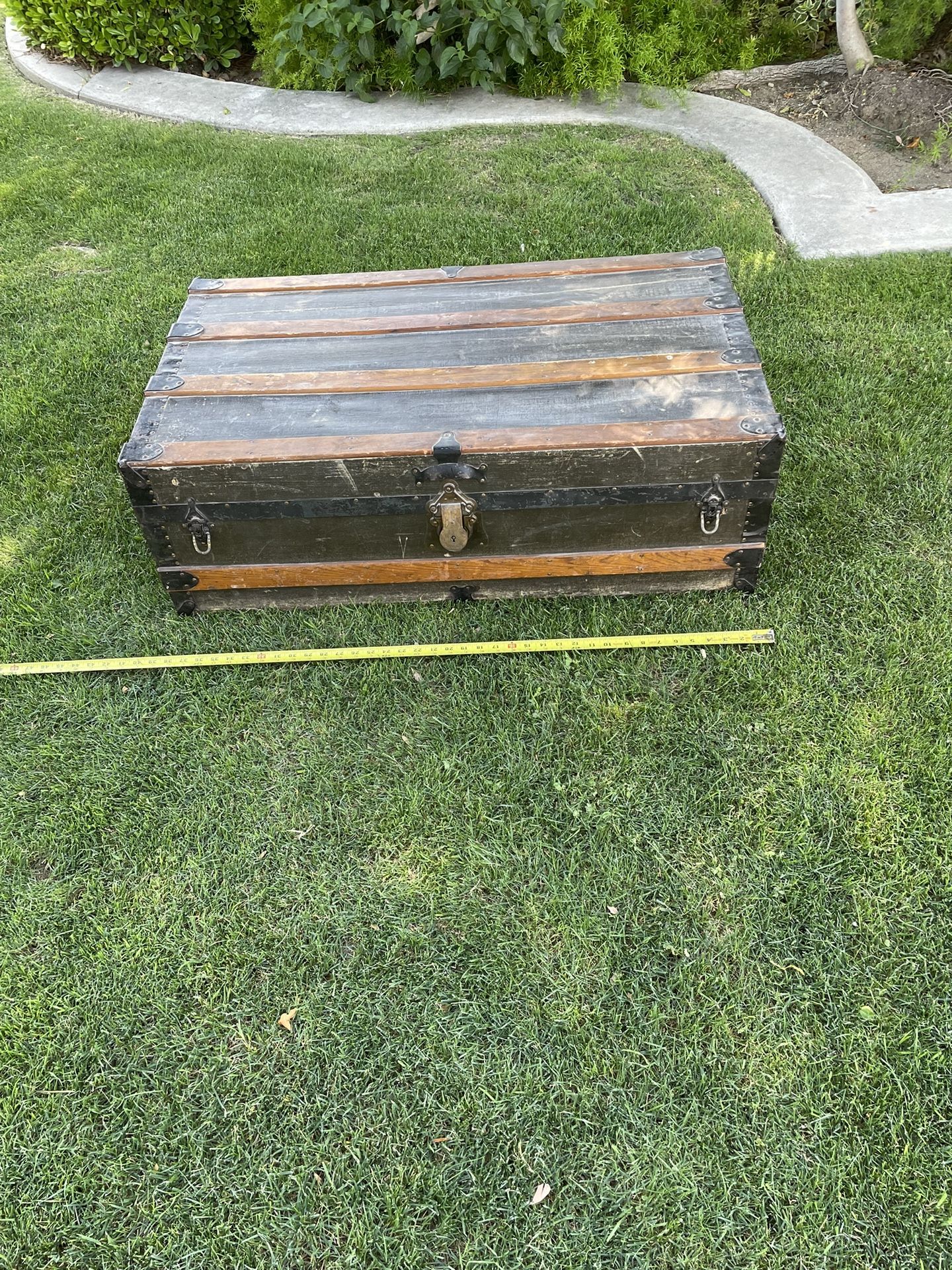Grandpa’s WWII Trunk / Luggage W/Removable Tray