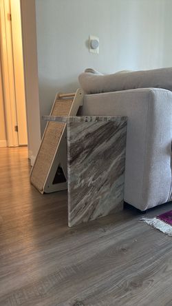 CB2 Marble Side Table