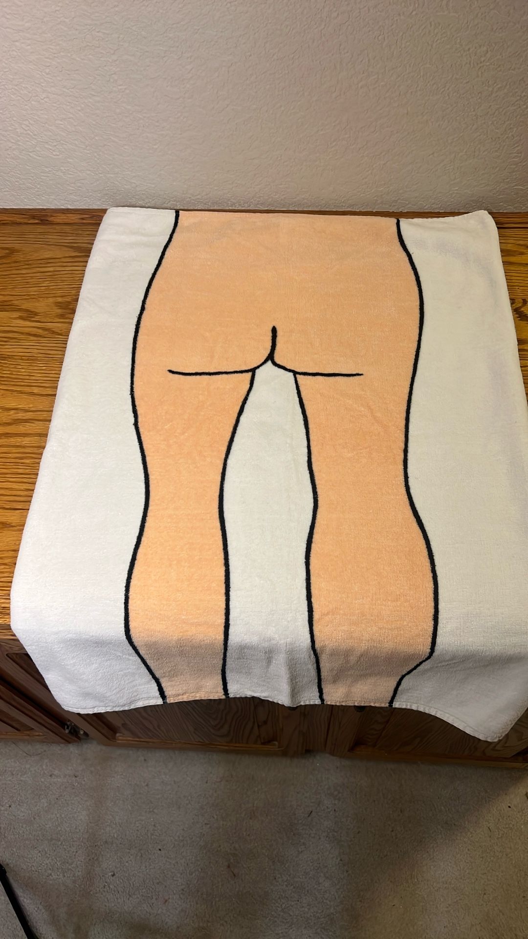 Funny Wrap Around Men’s Towel Pre Pool And After