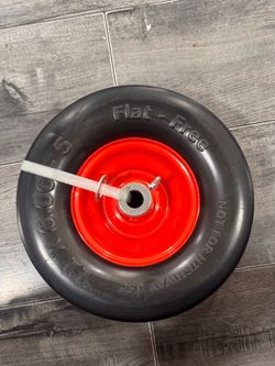 Hi-Run Smooth 11X6.00-5 Flat Free Lawn Mower Tire & Wheel Assembly 3/4" Bushing   Fe6)