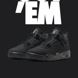 Jordan 4 Black Cat size 12 (NO TRADES)