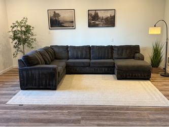 Ashley furniture charcoal gray sectional couch delivery available
