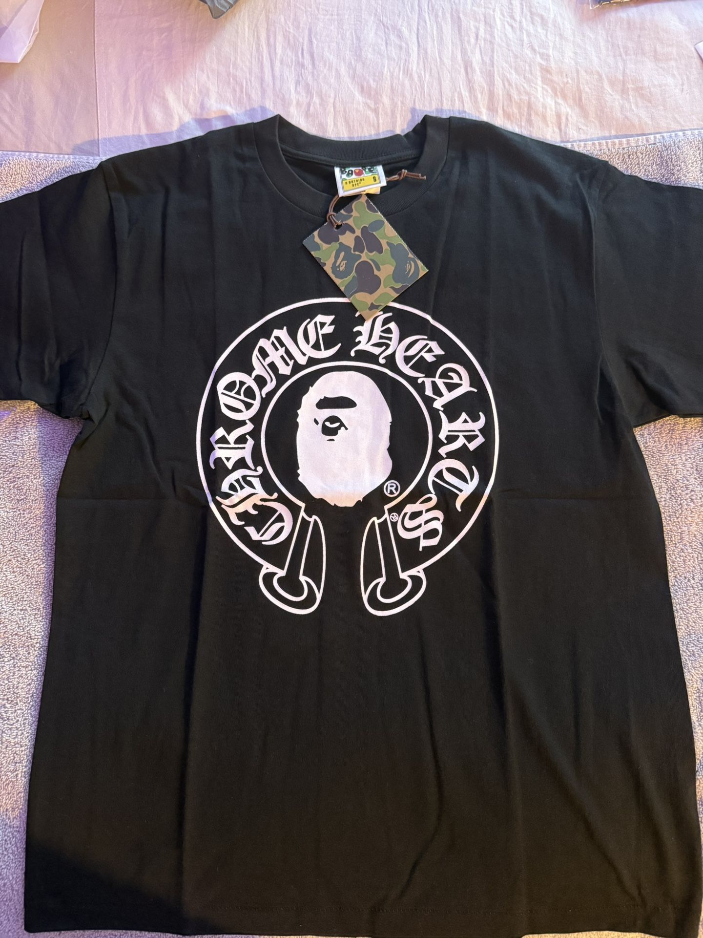 BAPE x Chrome Hearts T-shirt 'Black'