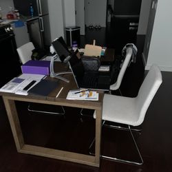 IKEA Wood Table / 4 Chair 