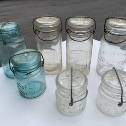 Vintage Glass Canning Jars