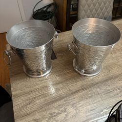 Ice Buckets Metal Embossed
