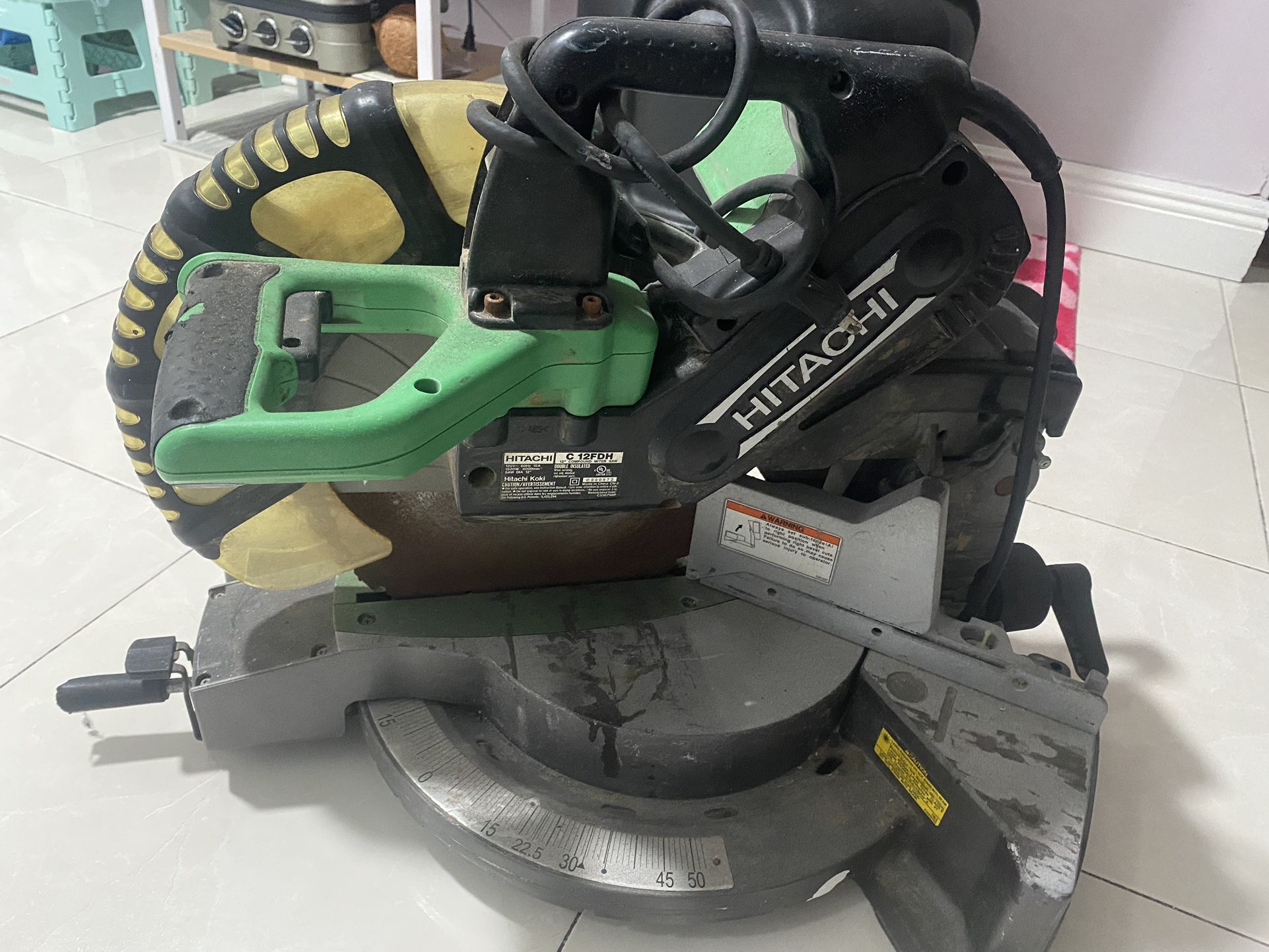 Hitachi 12" Compound Miter Saw $120