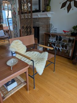 Leather Chair Set Of 2, Mid Century Modern Style