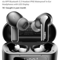 Brand new Tozo wireless earbuds headphones 