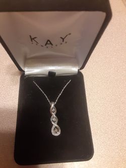 Silver Diamond Necklace 