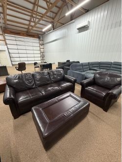 Leather Couch Set