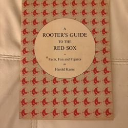 📘 Vintage 1974 “A Rooter’s Guide to the Red Sox” by Harold Kaese