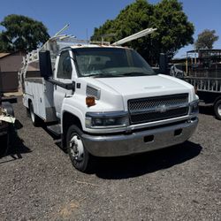 2003 Chevy  C4500  Kodiak W/Rack Tool Boxes