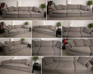 Dream Gray 3 Piece Modular Sofa