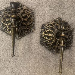 Set of candle  sconces 